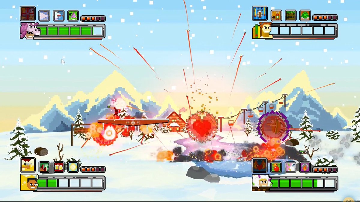 ItsMascotMayhem's tweet photo. @indieDevC Happy #screenshotsaturday !

We would love for you to check out Mascot Mayhem, a 4-player fighting game made to be played locally together.

Demo available on Steam: https://t.co/DCzhS1ui8I

Thanks for the support🧡 https://t.co/dR4EEHb1lj