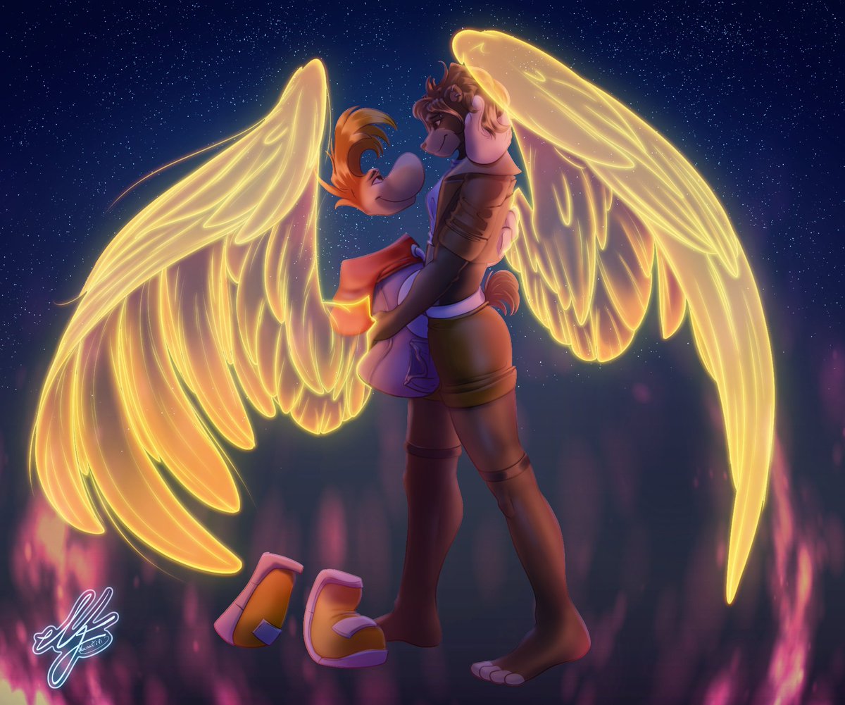 Fifi/Frija (Commissons Open) (@nocnafifi) on Twitter photo Winged lovers 💚
Commission for <a href="/MavCuteBear/">Maverick G. Harper</a> !
I enjoyed drawing them both, they look so cute together!
#Rayman #commission #digitalart #ocxcanon Winged lovers 💚
Commission for <a href="/MavCuteBear/">Maverick G. Harper</a> !
I enjoyed drawing them both, they look so cute together!
#Rayman #commission #digitalart #ocxcanon