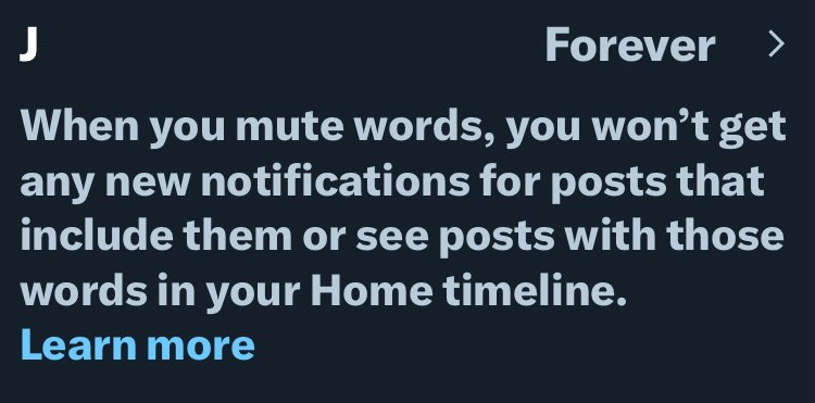 I might’ve muted the letter J forever