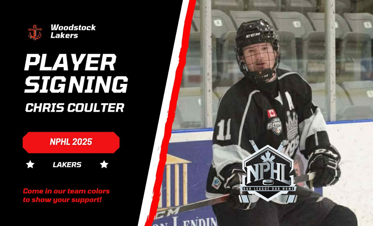 It’s Coulter then ice 🎶 welcome onboard Chris Coulter, former Navy Vets DMan and Komoka Kings #anchorsup