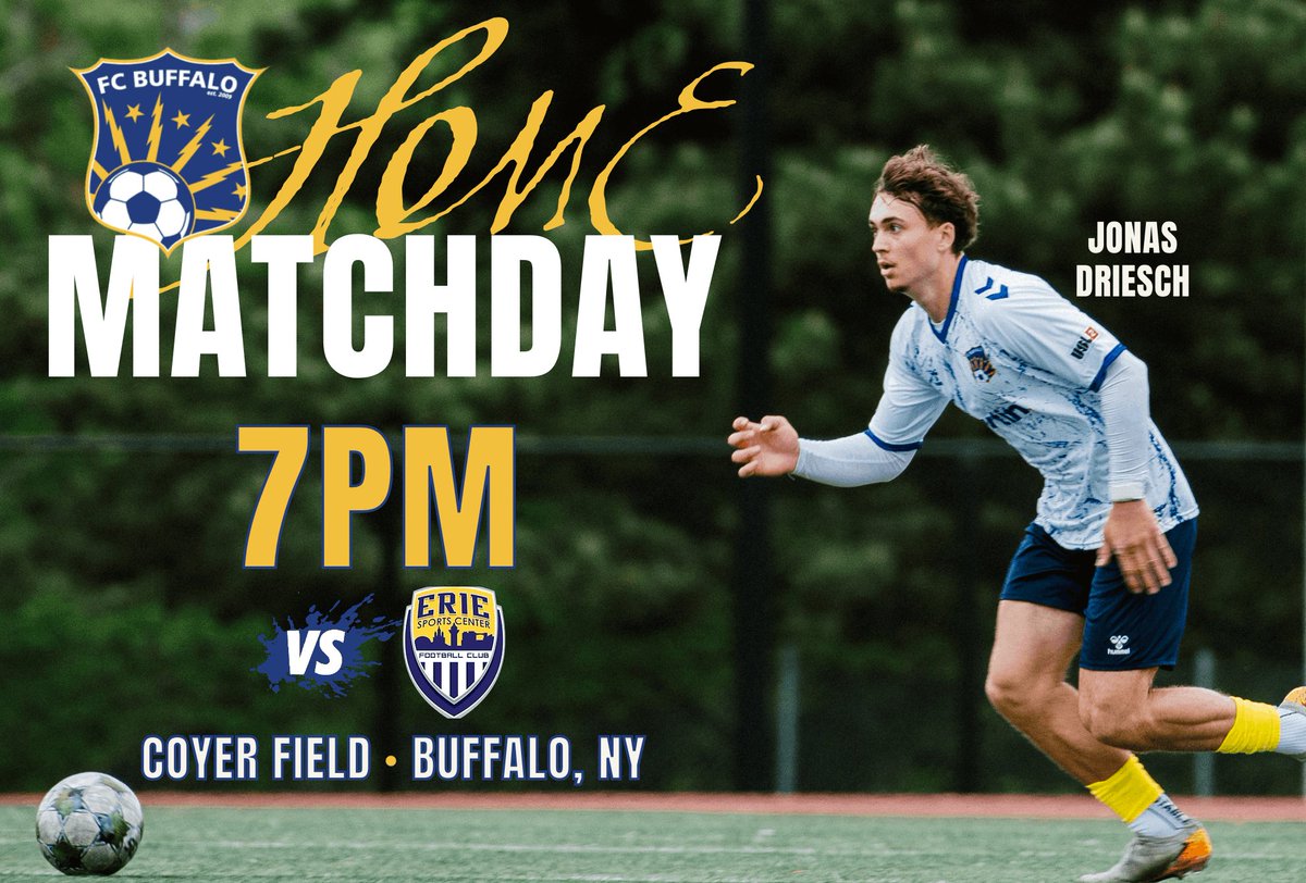 FCBuffalo's tweet image. One more time, with feeling 🔵🟡🦬
Save money with online tickets: app.soccerstub.com/events/29168