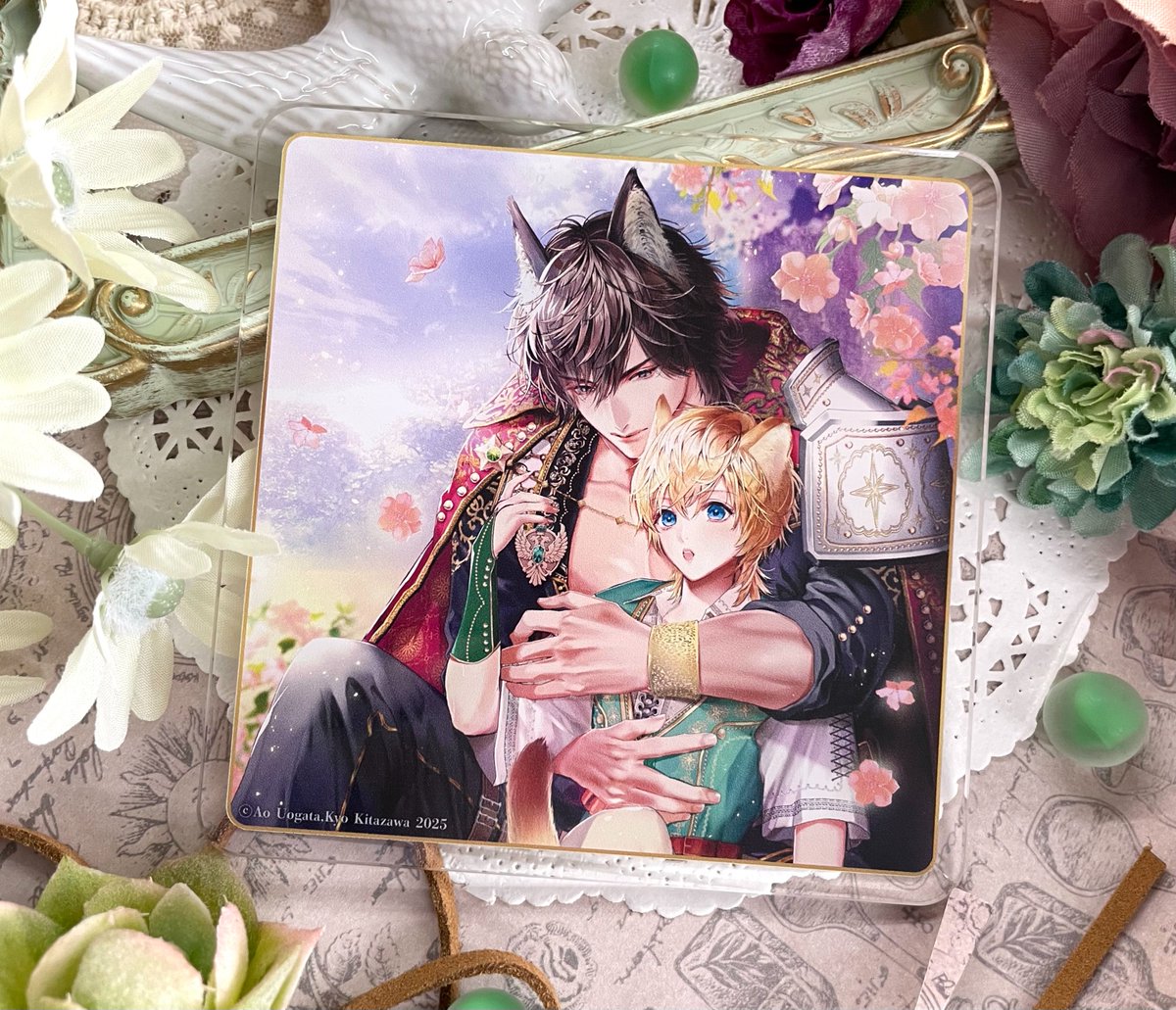 ˗ˏˋ🐈‍⬛好評発売中🐺ˎˊ˗
 
#魚形青 先生(<a href="/ao_uogata/">魚形青</a>)
/ill: #北沢きょう 先生(<a href="/kitazawa_k/">北沢きょう🍠</a>) 新刊文庫📕💕
『#暴れ猫ガイドは狼戦士の溺愛から逃げられない』
#角川ルビー文庫 （<a href="/rubybunko/">角川ルビー文庫 編集部</a>）

💗🎁#コミコミ有償特典✨アクリルコースター✨＆
💗🎁#コミコミ特典✨SS小冊子✨付き❗️❗️