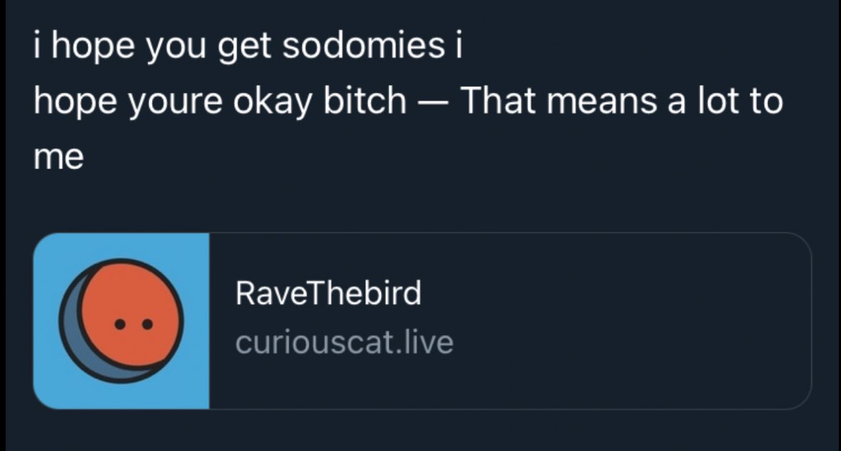 deltarape's tweet image. i miss ravethebirb