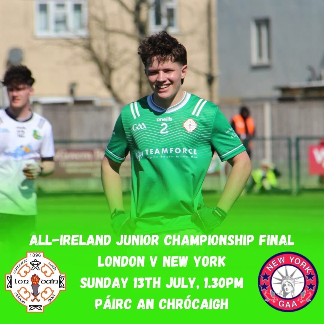 tara_gfc's tweet image. London are off to Croke Park!🏟️

Tomorrow, the team will return to Croke Park for the 2nd consecutive year to compete in the All-Ireland Junior Football Championship Final🏐

📺Sport TG4

We wish the best of luck to our x4 lads representing Tara GFC; Jack, Eoin, Luke &amp;amp; Conor💚🤍
