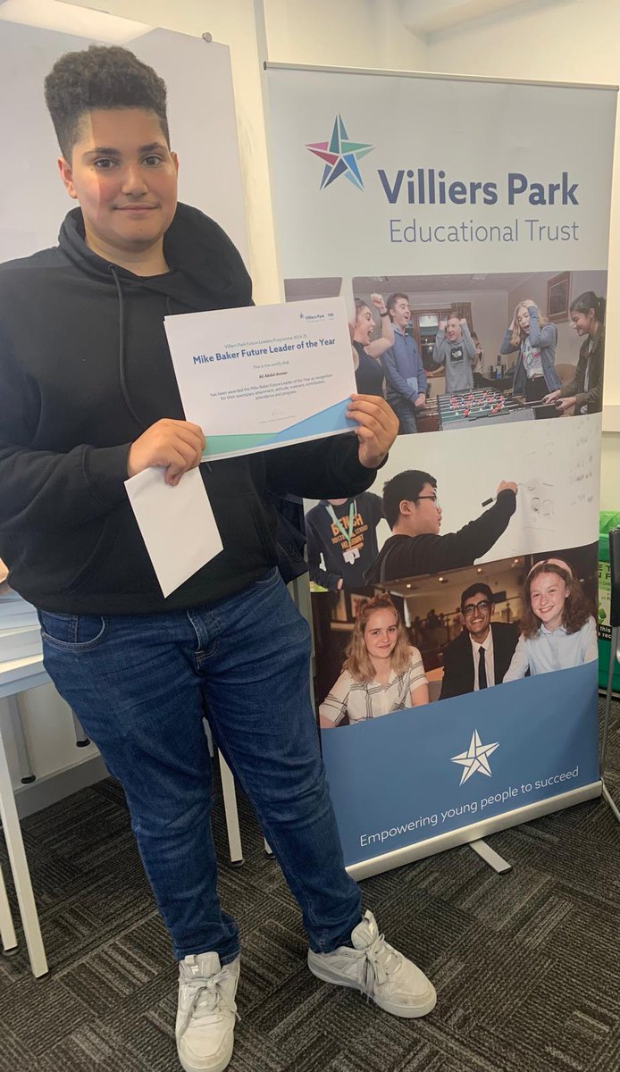 Mrs Maughan attended @villierspark Future Leaders Celebration Event at Northumbria University this morning and we are pleased to say Ali was awarded the year 10 Mike Baker Future Leader of the year in North Tyneside - an excellent achievement - we are so proud of you Ali 🌟