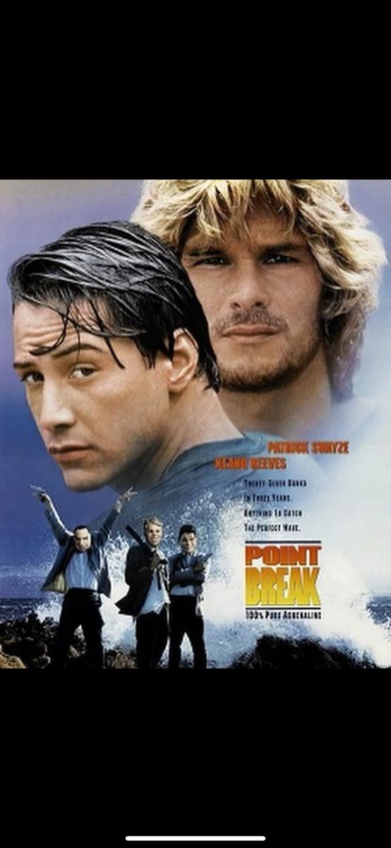 34 years ago today, our world became a better place!  Point Break was released.  

We’ve all seen it 500 times, but never start to finish.  Turn on the tv and you see it’s on and you don’t turn the channel.  #utahgivemetwo