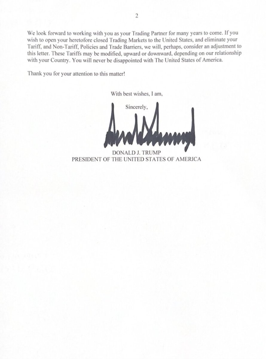 President Trump threatens the EU with 30% tariffs starting August 1. 

Oh dear, Ursula and her gang might have to ditch their summer holidays and get to work