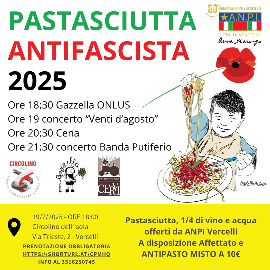 audone_celeste's tweet image. Anche noi, nel nostro piccolo,
R I C O R D I A M O!
ANPI VERCELLI SEZIONE ANNA MARENGO, 19/07/&apos;25
