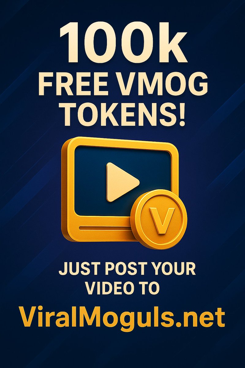 ViralMoguls's tweet photo. Attention Creators. We are having our first video creation contest. The winner will receive 1 Sol and 100k in vmog tokens. All participants who upload will also receive 100k in vmog token. As your video receives views on the channel you will receive a vmog token for each view.
Join https://t.co/UDHd8rAgZe now
#creators #vmog #viralmoguls #vmogcreators