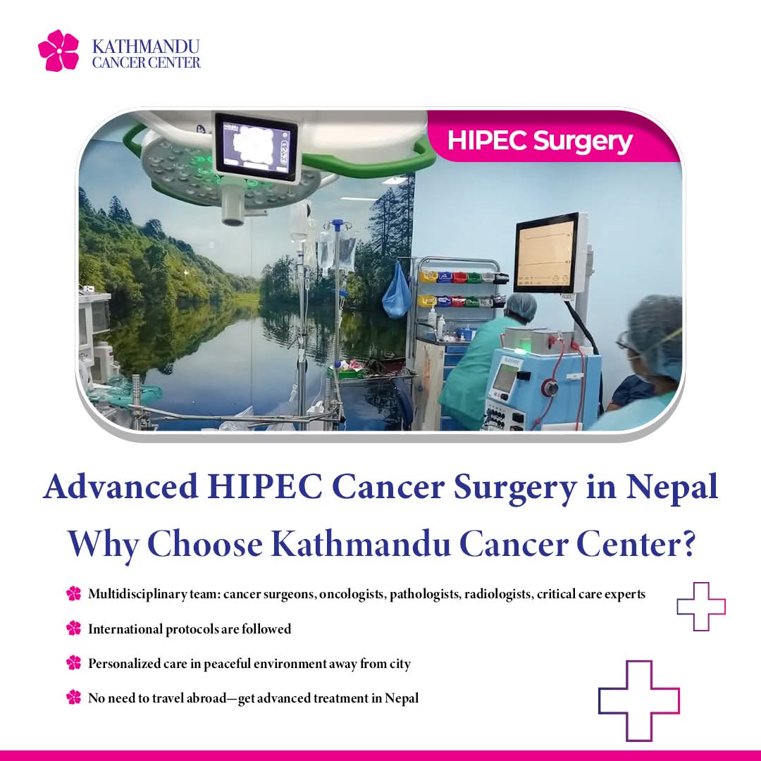 Kathmandu Cancer Center (@ktmcancercenter) on Twitter photo 🇳🇵 Big news! KCC now offers CRS + HIPEC surgery —advanced treatment for abdominal cancers. No more travel abroad—world-class care now at home.
#HIPECNepal #NepalHealthcare <a href="/SPeritoneum/">SoMe4Peritoneum</a> #SurgicalOncology
#HyperthermicIntraperitonealChemotherapy 🇳🇵 Big news! KCC now offers CRS + HIPEC surgery —advanced treatment for abdominal cancers. No more travel abroad—world-class care now at home.
#HIPECNepal #NepalHealthcare <a href="/SPeritoneum/">SoMe4Peritoneum</a> #SurgicalOncology
#HyperthermicIntraperitonealChemotherapy