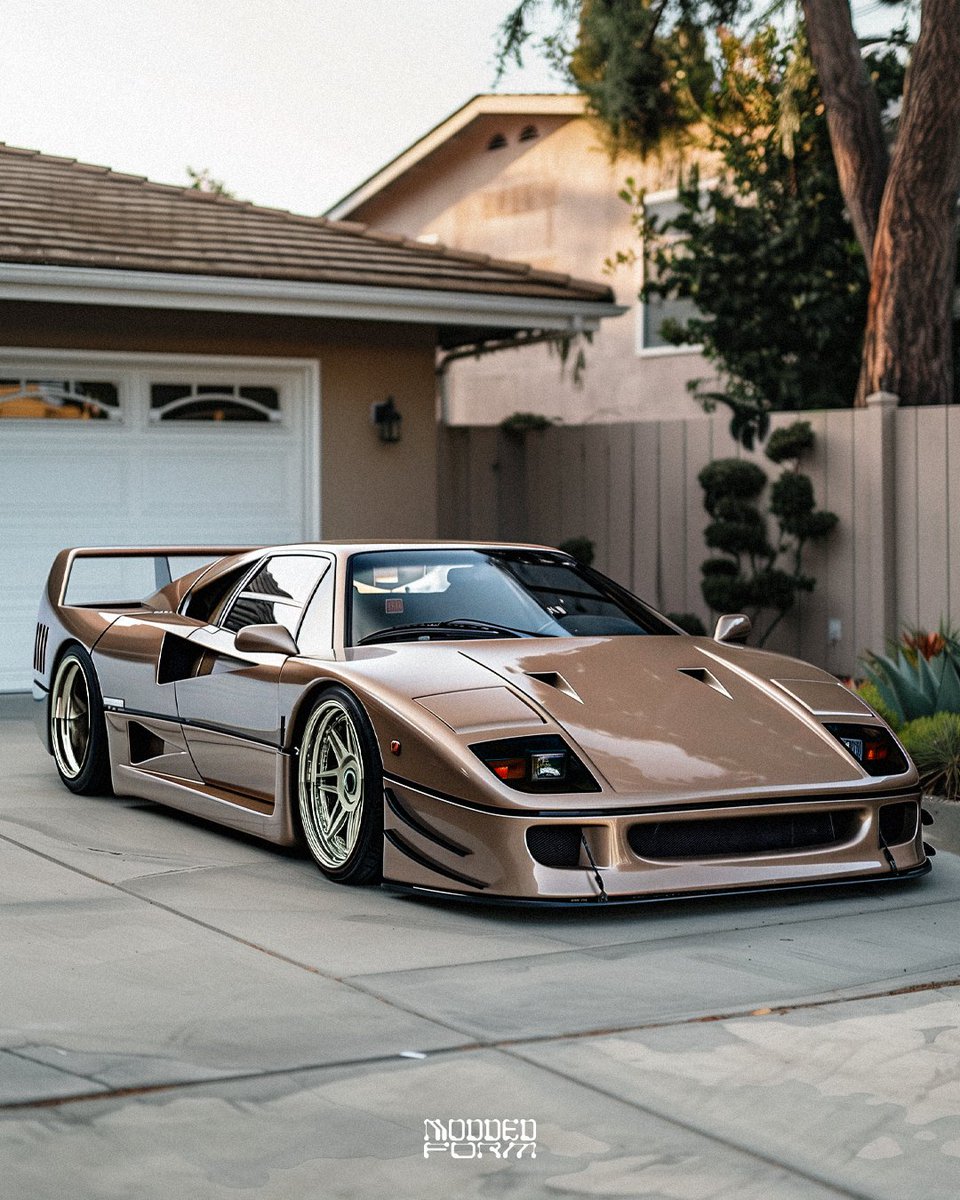 moddedform's tweet image. F40 by @moddedform