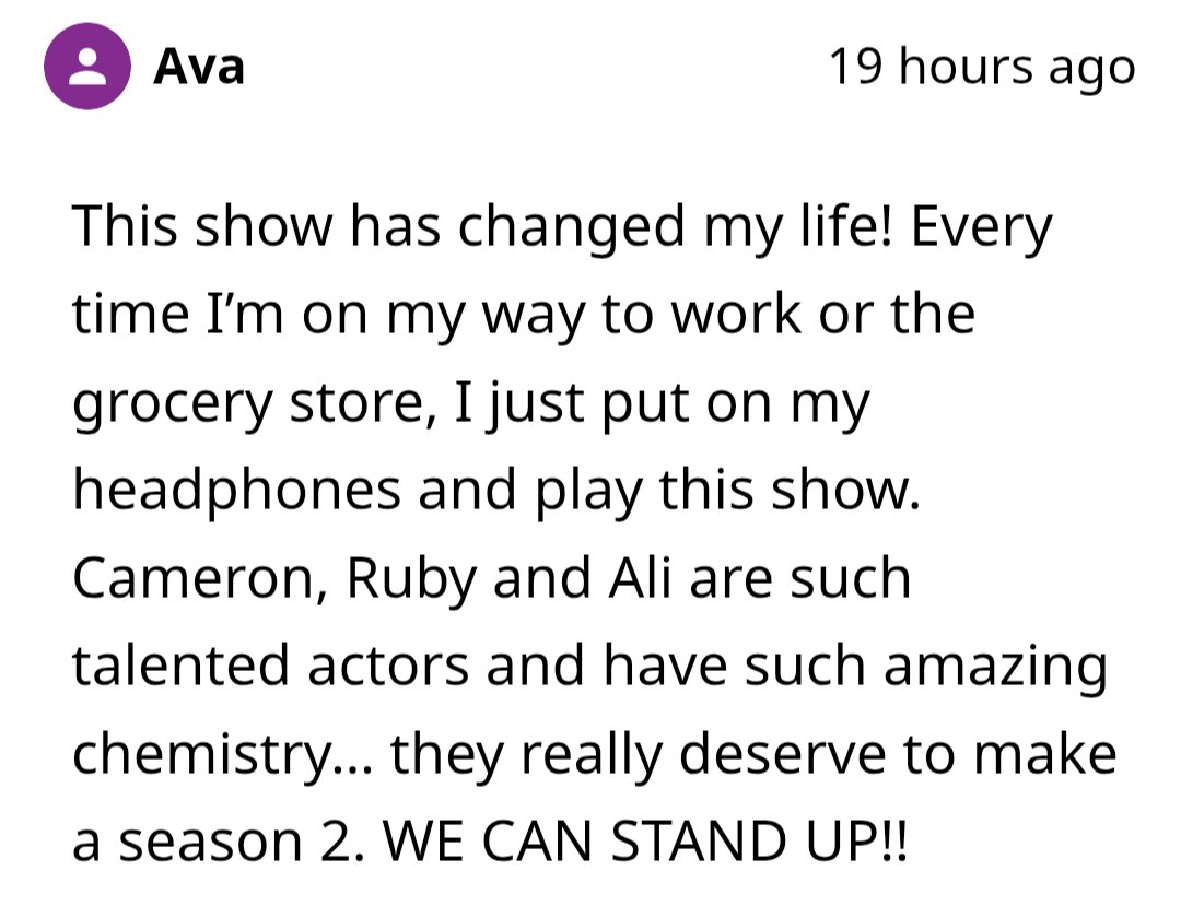 Another new petition comment from someone who's just found the show and can't comprehend why something this obviously good was cancelled!

#SaveLockwoodandCo
#OffIntoTheEternal
