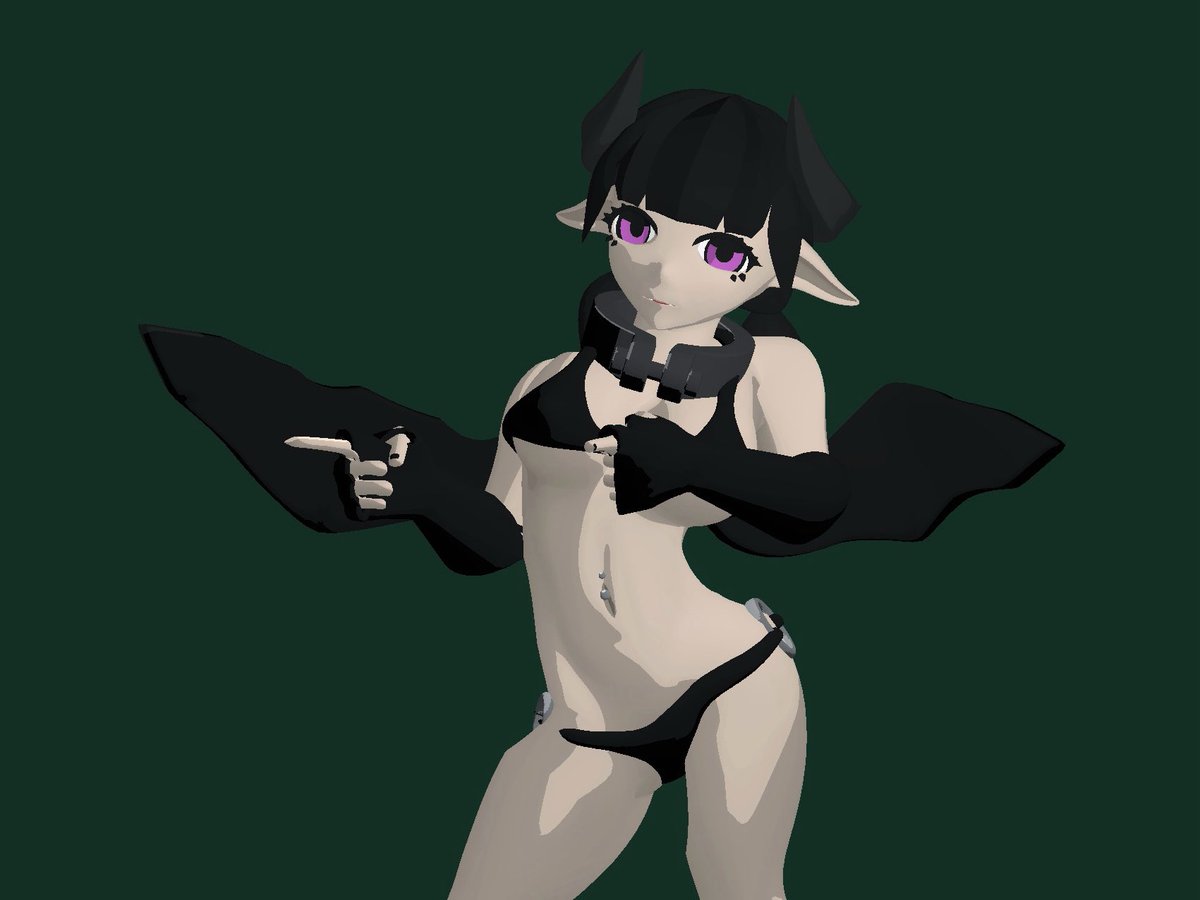 NullGames0108's tweet photo. 今日は #スーパーゲ制デー ということで製作中のゲームの宣伝をさせてください！
死神と悪魔が戦う3Dソウルライクスマホゲームを製作中です💀😈

現在はヘイト管理を実装しています！

今回は夏ということで、実装中の仲間NPCの一人であるサキュバスの水着写真を載せておきます👯‍♀️

#Unity #ゲーム制作 https://t.co/Ctpj522A6T