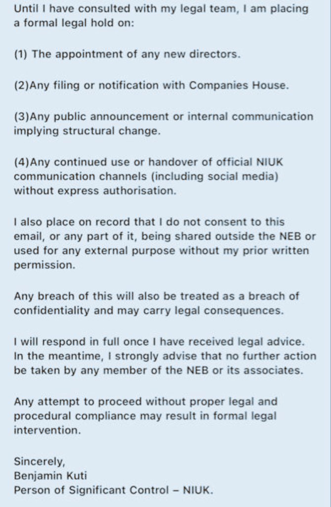 Káyọ̀dé Ògúndámisí 🇳🇬 (@ogundamisi) on Twitter photo UK based Nigerian accused of COS visa racketeering sends warning to Nigerian community members.
<a href="/Oluomoofderby/">🎙OLUOMO OF DERBY 🇳🇬 🇬🇧</a>, who recently hijacked the community social media platforms, has threatened legal action against <a href="/NIUKCommunity/">Nigerians in the UK 🇳🇬🇬🇧</a> officials. UK based Nigerian accused of COS visa racketeering sends warning to Nigerian community members.
<a href="/Oluomoofderby/">🎙OLUOMO OF DERBY 🇳🇬 🇬🇧</a>, who recently hijacked the community social media platforms, has threatened legal action against <a href="/NIUKCommunity/">Nigerians in the UK 🇳🇬🇬🇧</a> officials.
