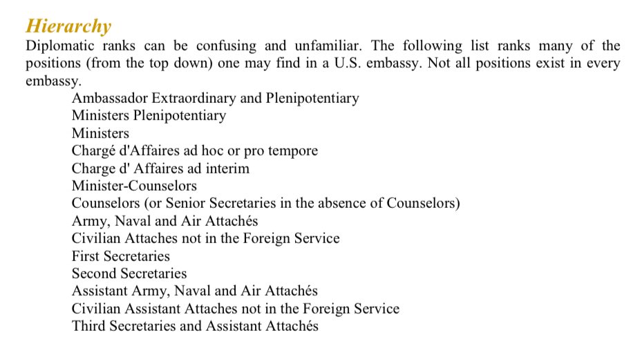 kaiboi25's tweet photo. @maybe_caroline @Acyn Yes, as their job is part of a protocol. Below was taken from the Department of State’s guide. https://t.co/cGZiqVT2Sf