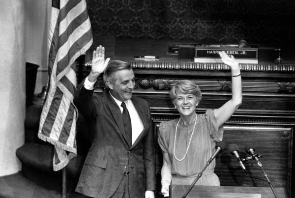 OTD in 1984, Walter Mondale named Geraldine Ferraro as his running mate, making her the 1st female vice presidential nominee from a major party.  She said: “This choice says a lot about [Mondale], about where the country has come, and about where we want to lead it.”  #WeTheMen