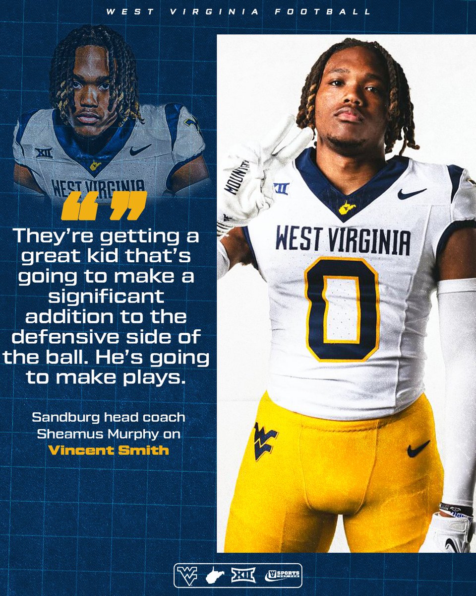 Vincent Smith’s size and speed combo is rare, and his high school coach says #WVU is getting a versatile DB who’s “just different” and primed to make big plays. 

Coach's Take 👉 gowvu.us/zdi