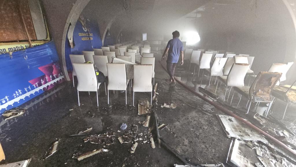 'Unfortunate incident'. Odisha Cricket Association's conference hall caught fire. <a href="/NewIndianXpress/">The New Indian Express</a> <a href="/XpressOdisha/">TNIE Odisha</a>