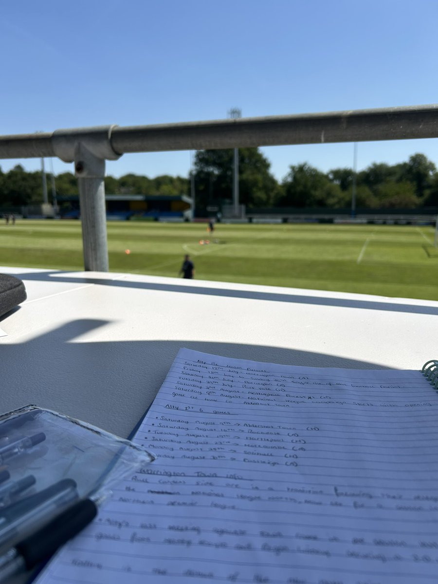 🎙️Live at 2:50pm from Cantilever Park for Altrincham Vs Warrington Town | Pre Season