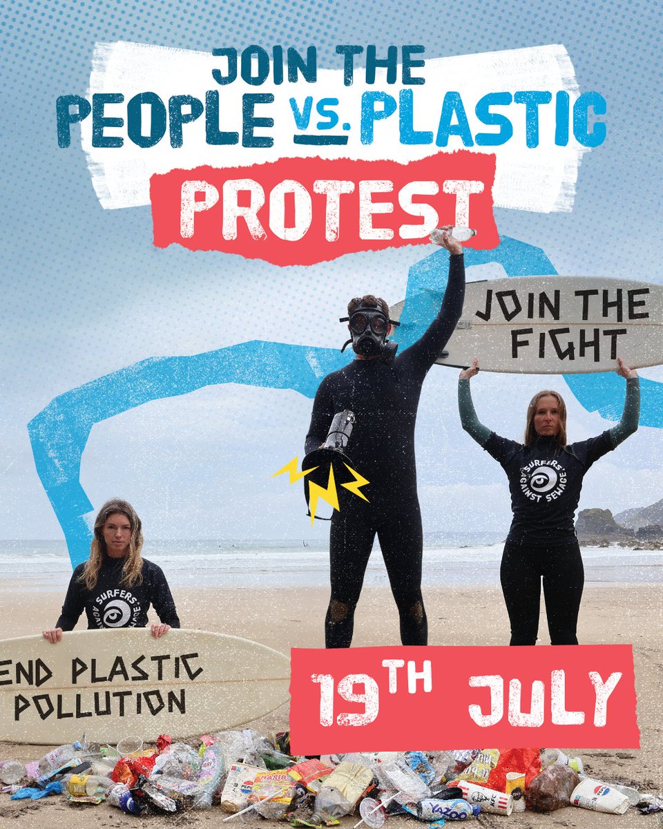 sascampaigns's tweet image. ⏳ ONE WEEK TO GO ⏳
On Saturday 19th July, a wave of #OceanActivists will rise up across the UK to demand an end to plastic pollution. 💥 It's the #PeopleVSPlastic Protest.
From beach fronts to city streets, we’re taking our message straight to those in power: we need a Global…