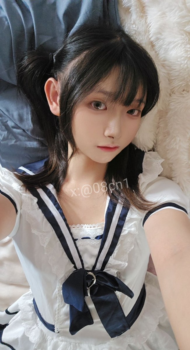 躺~#男娘 #双马尾 #jk