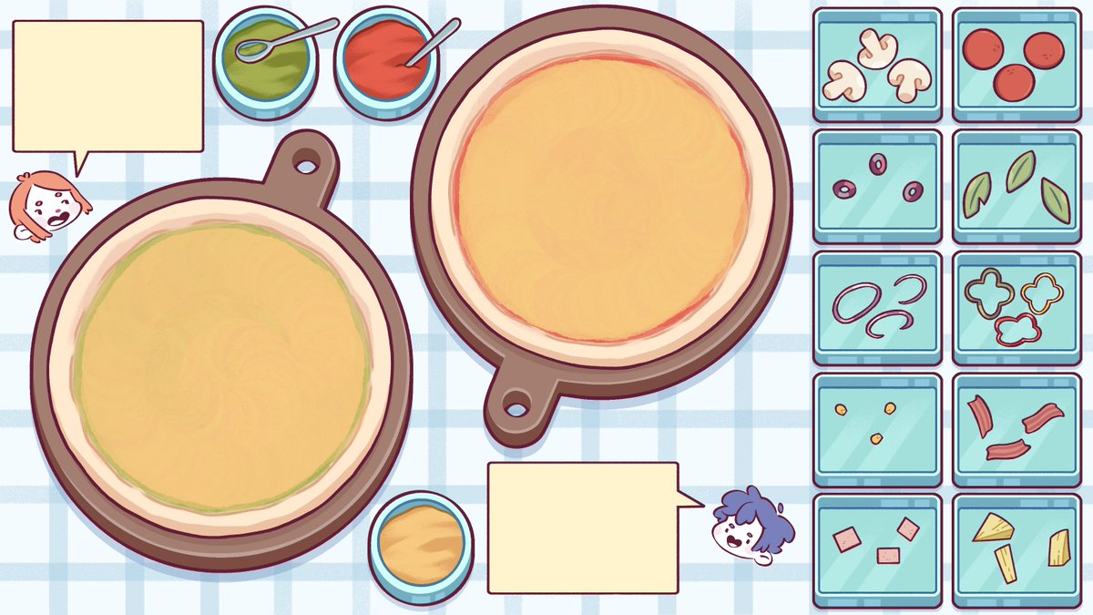 rogueducknet's tweet image. Our artist’s been cooking up some seriously tasty puzzles for Cozy Organizer 🍕
Next up: Pizza Night!
Build your perfect pizza…but the real question is: do we add pineapples? 👀
(Big love to our artist making these deliciously fun 💛)
#ScreenshotSaturday #cozygaming