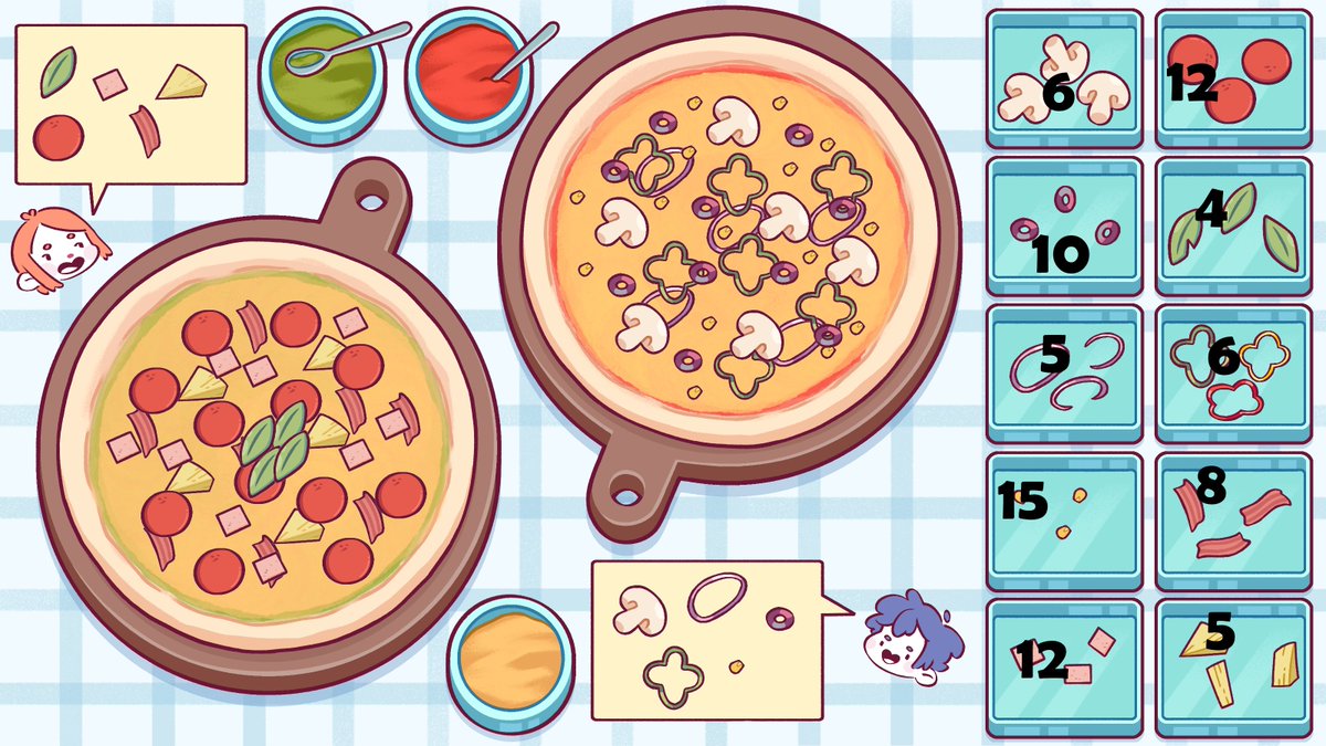 rogueducknet's tweet image. Our artist’s been cooking up some seriously tasty puzzles for Cozy Organizer 🍕
Next up: Pizza Night!
Build your perfect pizza…but the real question is: do we add pineapples? 👀
(Big love to our artist making these deliciously fun 💛)
#ScreenshotSaturday #cozygaming