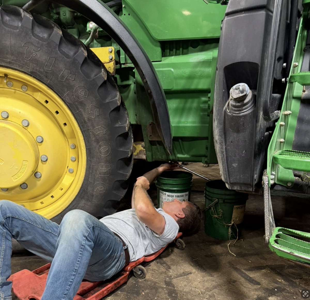 BlakeGendebien's tweet image. While Congresswoman Stefanik fakes outrage over a little satire, I’m still working on my equipment to deliver affordable food for my community.