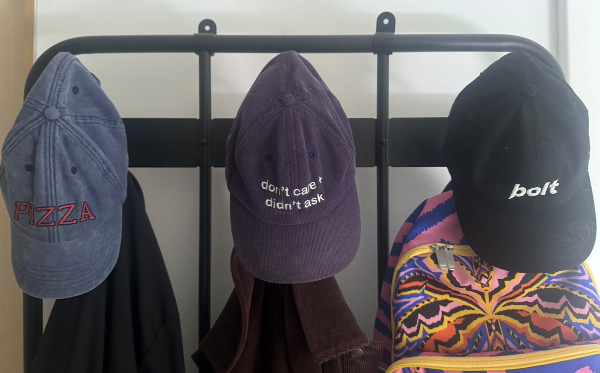 jpskrzypczak's tweet image. you may not like it, but this is what peak backwards hat rotation looks like
from the left: some thrift store 🍕, @puppercore, @boltdotnew