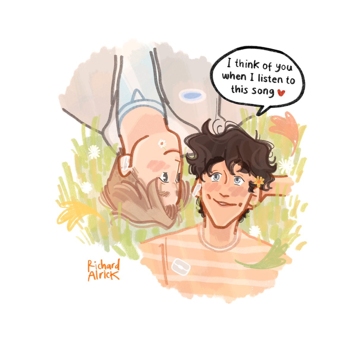AlrickRichard's tweet image. It’s so sweet.. knowing that you love me 🍂
I like to think that sometimes Charlie listens to some of CAS and immediately thinks of Nick 🖤
My commissions are open! Go get yourself drawn in a Heartstopper style by me
ko-fi.com/rickyartx/comm…