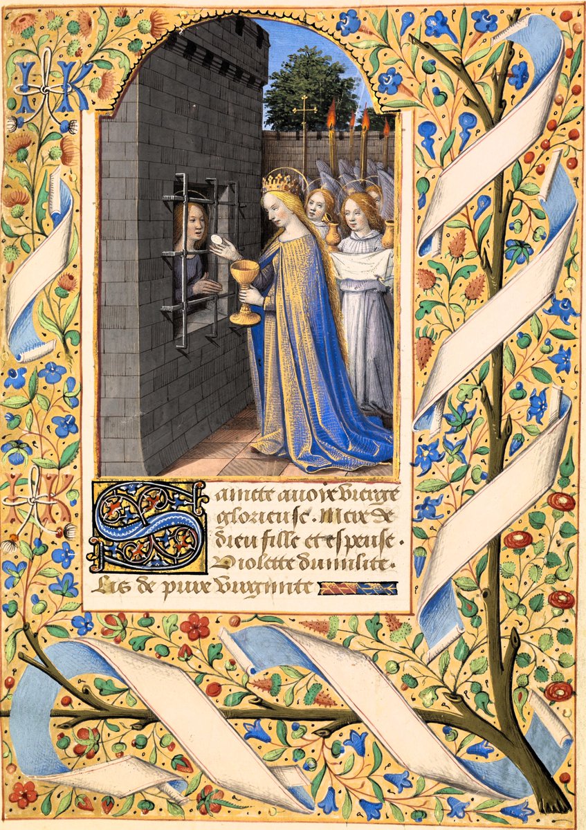 VirDesideriorum's tweet image. Some saints who were venerated in the Middle Ages are almost completely forgotten today. This applies, for example, to Saint Avoye (Avia) of Sicily, a martyr who, according to legend, was related to Saint Ursula and is said to have died in France around 234.
A popular image…