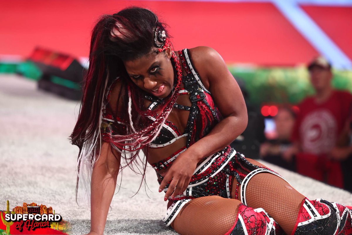 STILL YOUR #FOREVERROHCHAMP

NOTHING IS STOPPING ME FOR 1000 DAYS AS CHAMPION

IM NOT DONE YET!

#FallenGoddess #MinionOverlord #AmericanJoshi #WeWantAthena
#TheInspiration #WatchROH 
#BestintheBiz #Athena1000 
#AthenaEliteWrestling #ROHSupercard #AEW #AEWALLINTEXAS