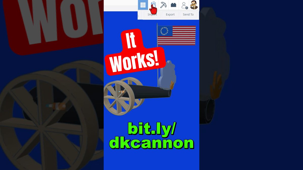 HLtinkercad's tweet image. Check out this fantastic #Tinkercad Sim Lab cannon created by the Donut King! It is free to copy, tinker, & test. Can you make it better?
File: bit.ly/dkcannon
New Shares bit.ly/newhlmt23
youtube.com/shorts/60F3Njg…