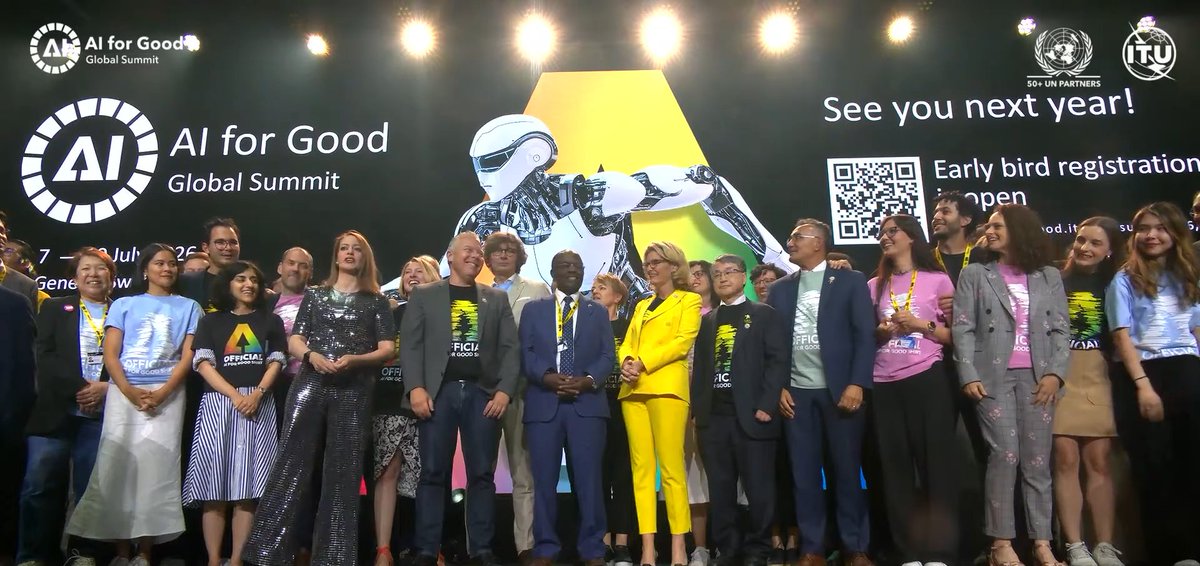 SDGCounting (@sdgcounting) on Twitter photo "I ask you to recommit to treat AI not as an end, but as a means, as a means to do good as much as we possibly can for the benefit of all of the humanity everywhere."
~ Doreen Bogdan-Martin, <a href="/ITUSecGen/">Doreen Bogdan-Martin</a>,
In closing the #AIforGood Global Summit, the <a href="/ITU/">Int’l Telecommunication Union</a> Secretary General "I ask you to recommit to treat AI not as an end, but as a means, as a means to do good as much as we possibly can for the benefit of all of the humanity everywhere."
~ Doreen Bogdan-Martin, <a href="/ITUSecGen/">Doreen Bogdan-Martin</a>,
In closing the #AIforGood Global Summit, the <a href="/ITU/">Int’l Telecommunication Union</a> Secretary General