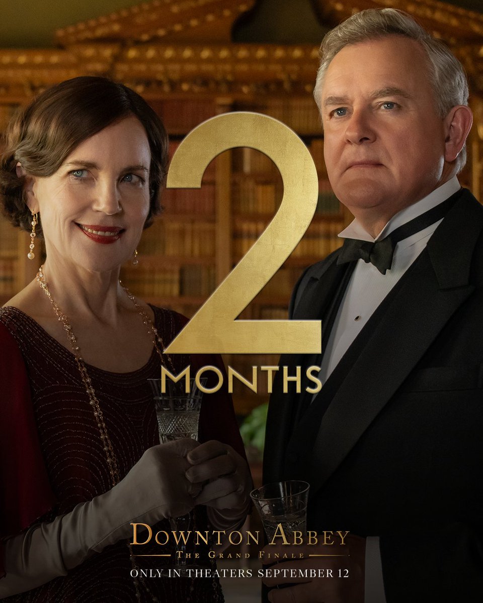 DowntonAbbey's tweet image. In two months, see how it all ends.
Downton Abbey: The Grand Finale is only in theaters September 12.