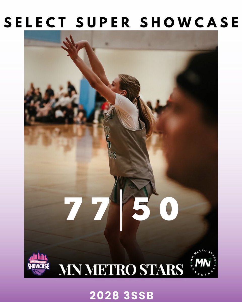 MN Metro Stars (@mnmetrostars) on Twitter photo Select Super Showcase <a href="/SelectEventsBB/">Select Events Basketball</a>
Day 2 scores
2028 3SSB going 3-0 in Ohio. Looking forward to day 3
#metrostarsfamily #3SSBGirls Select Super Showcase <a href="/SelectEventsBB/">Select Events Basketball</a>
Day 2 scores
2028 3SSB going 3-0 in Ohio. Looking forward to day 3
#metrostarsfamily #3SSBGirls