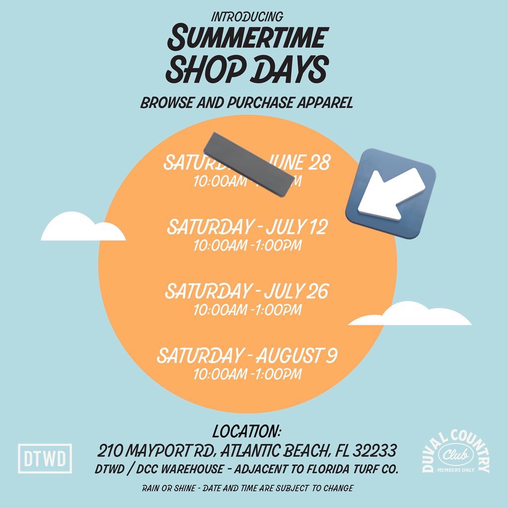 See you from 10am-1pm today!