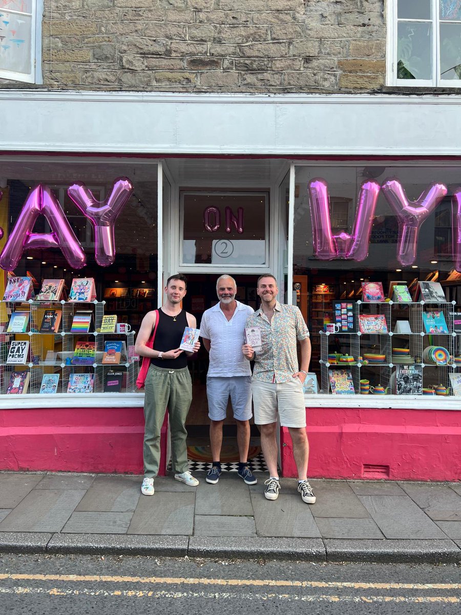 AJ West #AlwaysTogether (@ajwestauthor) on Twitter photo Well yesterday evening was a scorching success at <a href="/Gayonwye/">Gay on Wye</a> on the second evening of the mini summer tour. The #ThomasTrue paperback is flying! Thanks Dale and Tom and do lovely to chat properly to <a href="/JackStrangeBook/">Jack Strange 🏳️🌈 Romcom Author</a> Well yesterday evening was a scorching success at <a href="/Gayonwye/">Gay on Wye</a> on the second evening of the mini summer tour. The #ThomasTrue paperback is flying! Thanks Dale and Tom and do lovely to chat properly to <a href="/JackStrangeBook/">Jack Strange 🏳️🌈 Romcom Author</a>