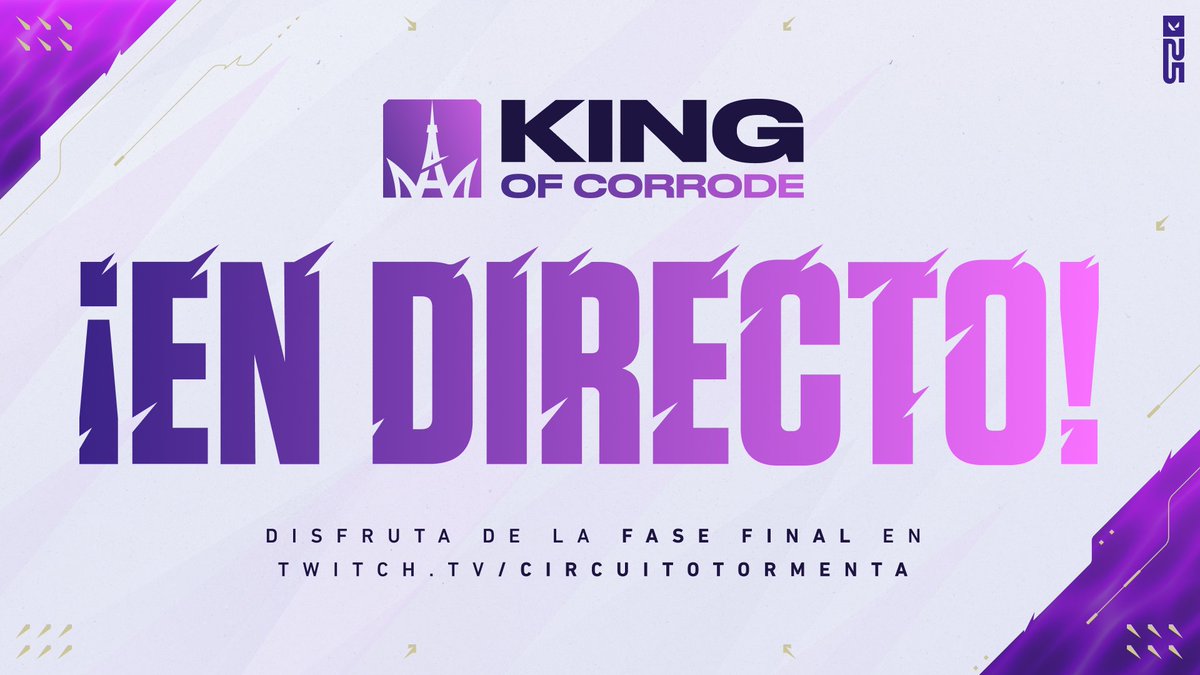 ¡Ya estamos en directo!

Pronto comenzamos la Final de King of Corrode👑

Cambiamos las reglas de <a href="/VALORANTes/">VALORANT</a>👀

¡No te lo pierdas!

🎙️<a href="/SixsvenCast/">Sixs</a> y <a href="/ulisesprieto/">uLISES 🦊</a>
📺twitch.tv/circuitotormen…