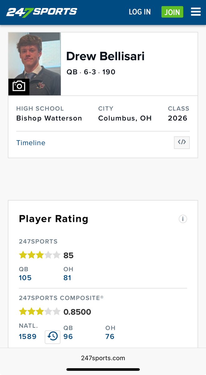 Drew Bellisari (@drew_bellisari) on Twitter photo Blessed to be ranked a 3⭐️⭐️⭐️ QB on <a href="/247Sports/">247Sports</a> <a href="/AllenTrieu/">Allen Trieu</a> <a href="/TomLoy247/">Tom Loy</a> <a href="/BradMaendler/">Brad Maendler</a> <a href="/BWHSFootball1/">Watterson Football</a> <a href="/247recruiting/">247Sports Recruiting</a> <a href="/BDPRecruiting/">Bryan Payton</a>
State Champs 🏆
hudl.com/v/2RCZZX Blessed to be ranked a 3⭐️⭐️⭐️ QB on <a href="/247Sports/">247Sports</a> <a href="/AllenTrieu/">Allen Trieu</a> <a href="/TomLoy247/">Tom Loy</a> <a href="/BradMaendler/">Brad Maendler</a> <a href="/BWHSFootball1/">Watterson Football</a> <a href="/247recruiting/">247Sports Recruiting</a> <a href="/BDPRecruiting/">Bryan Payton</a>
State Champs 🏆
hudl.com/v/2RCZZX