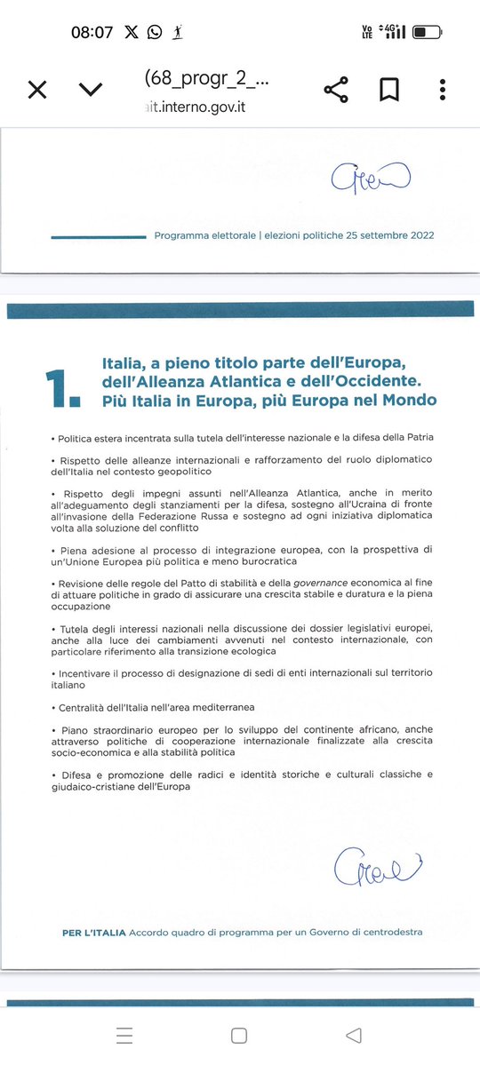 Msimona69's tweet image. A tutti quelli che &quot;@GiorgiaMeloni ha tradito le promesse elettorali&quot;
No, cari miei, vi ha solo inculati
Perché vi siete basati sui video di @FratellidItalia e non lo avete letto per niente il programma del 2022
Bastava la prima pagina

#GiorgiaMeloni #FDI