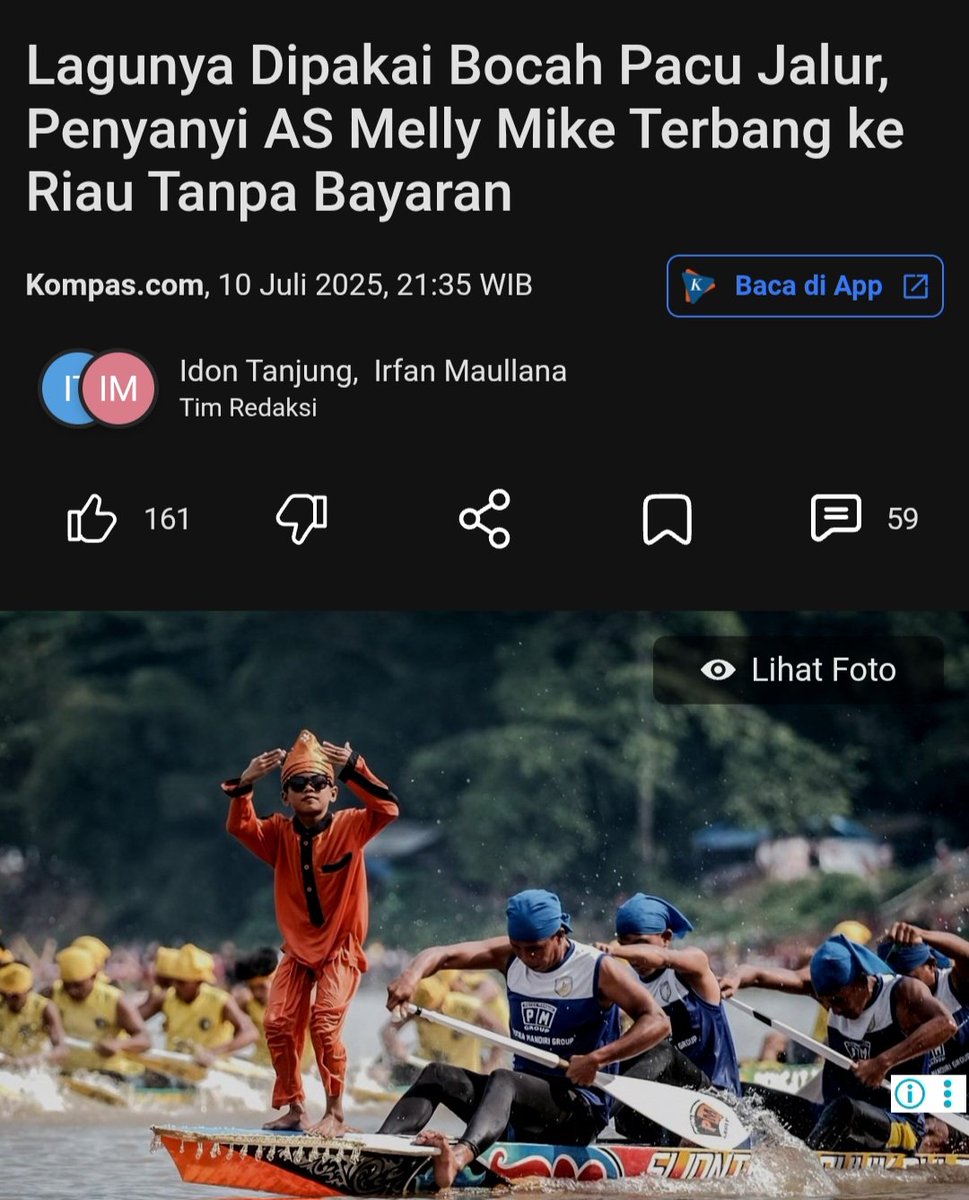 Kehadirannya dipicu viralnya lagu miliknya berjudul "Young Black and Rich" yang dijadikan latar musik dalam tarian Aura Farming bocah Pacu Jalur.

Wih ini keren 👍