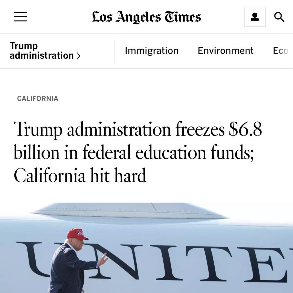 You just defunded the education of nearly 3 MILLION GIRLS in California, Linda.

Put down your SmackDown folding chair and sit this one out.