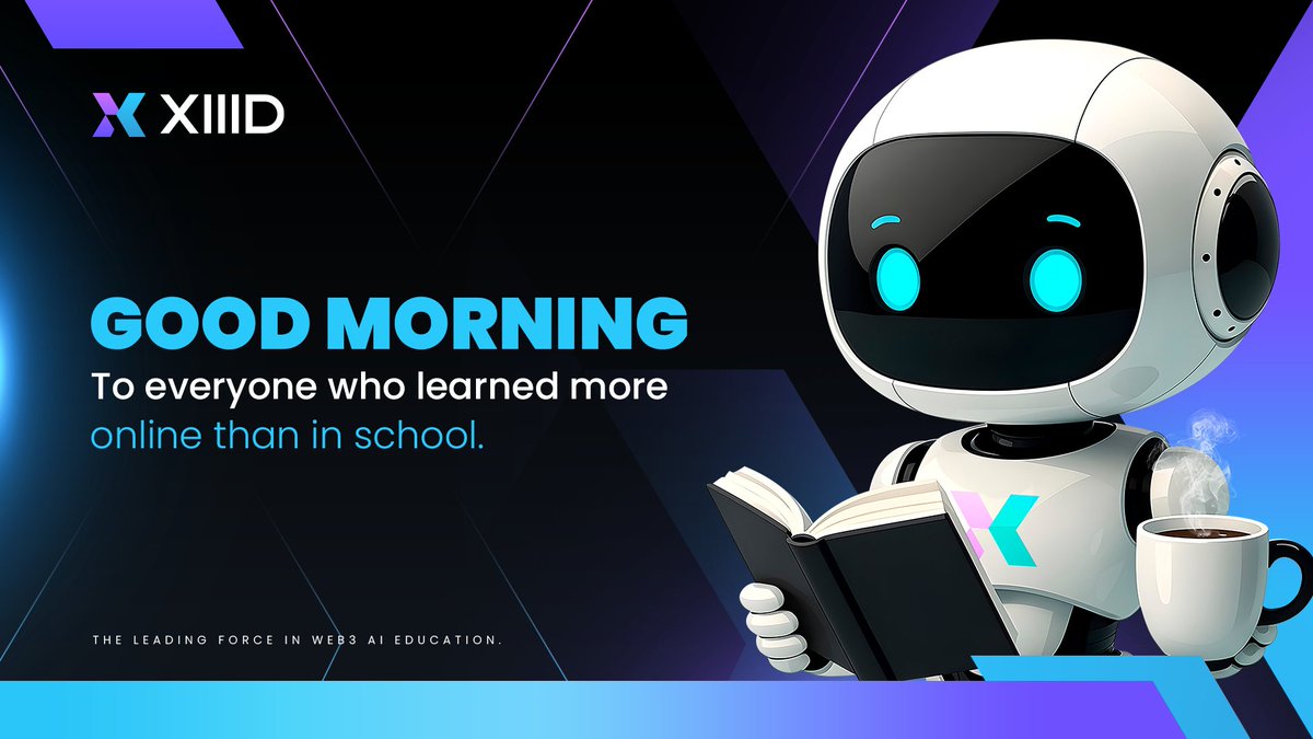 GM to everyone who learned more online than in school

Now imagine that experience personalized by AI, owned by you, and rewarded on-chain.

That’s what we’re building at XIIID.

Follow <a href="/Xiiid_official/">XIIID</a> and help reshape how the world learns.