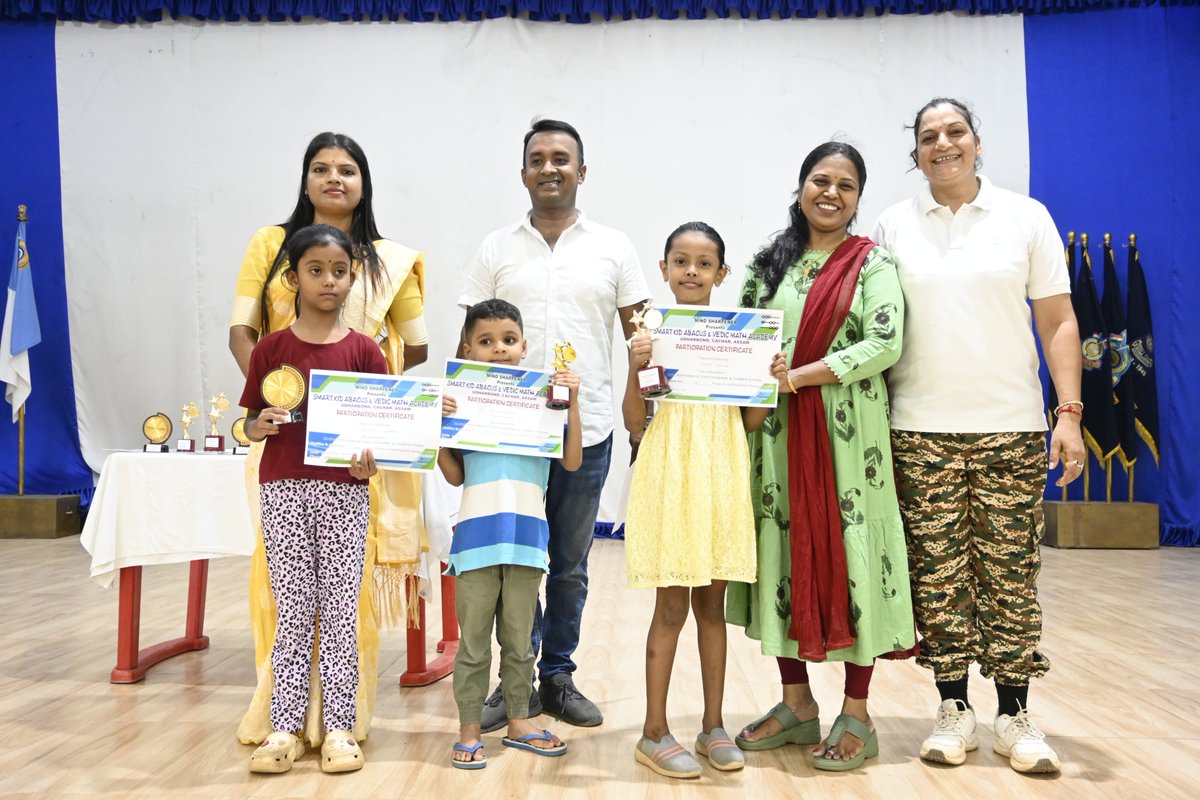 RCWASilchar's tweet photo. Students of different age groups participated in  joint IQ testing programme organized by GC SLR &amp; Abacus. The outstanding participants were awarded after the evaluation of intellectual abilities.This programme encourages logical thinking,memory &amp; mental development of children. https://t.co/cCQ54aP5Da