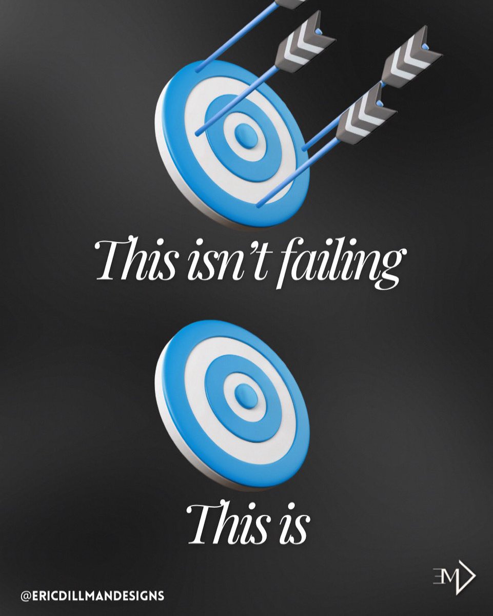 EricDillmanDzn's tweet image. Missing isn’t failing. Not trying is.
It’s easy to praise the bullseye, but the real respect goes to the ones who keep showing up, even when they miss.
Consistency beats perfection—every time.
Keep pulling back the bow.

#KeepShowingUp #GrowthMindset