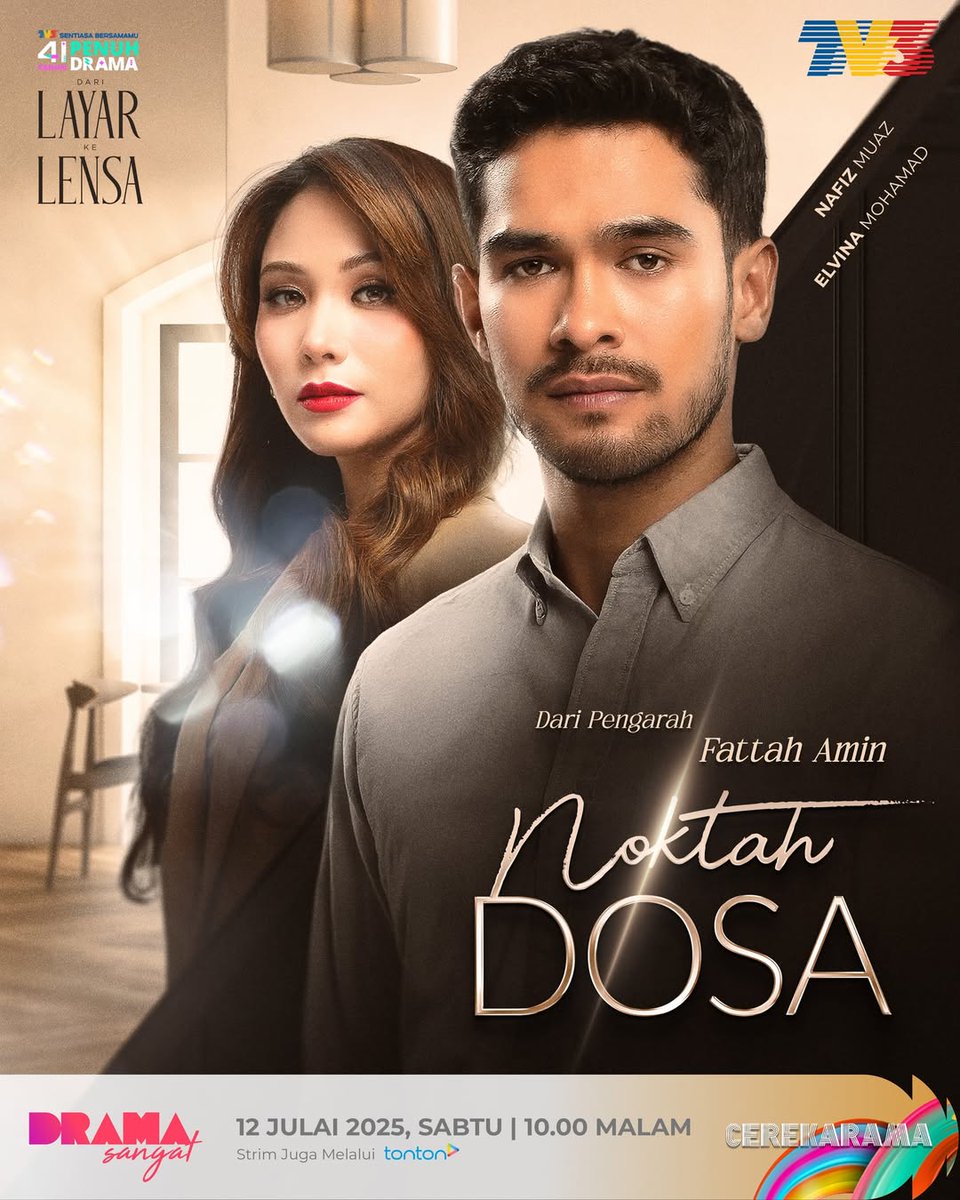 Telefilem Noktah Dosa
🗓Sabtu, 12 Julai 2025 > 10 malam > TV3
🎞️ Strim di Tonton
📽️[Pelakon] Elvina Mohamad, Nafiz Muaz

myinfotaip.com/2025/07/noktah…

#NoktahDosa