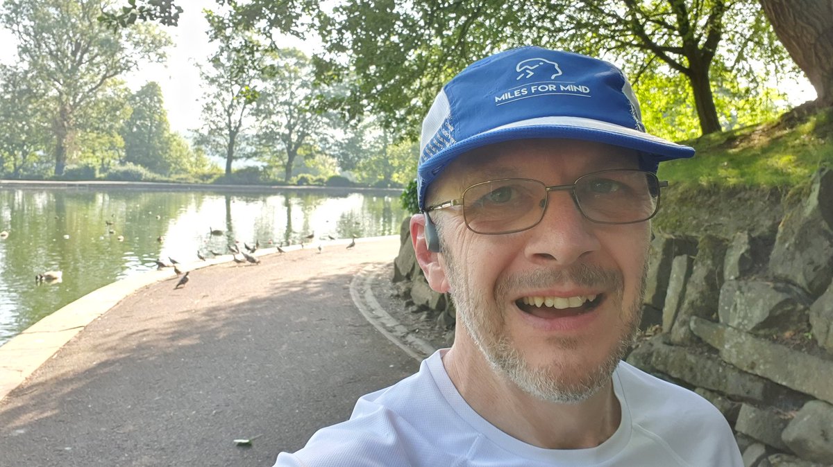 Four kilometer run completed on the flat-ish part of Lister Park before the parkrun started and before it got too hot - knee holding up I think but I'm absolutely exhausted 😫 - now in the amazing Refreshments Room cafe 🤩 #tiredrunner #hotchocolate #baconbuttie #yum