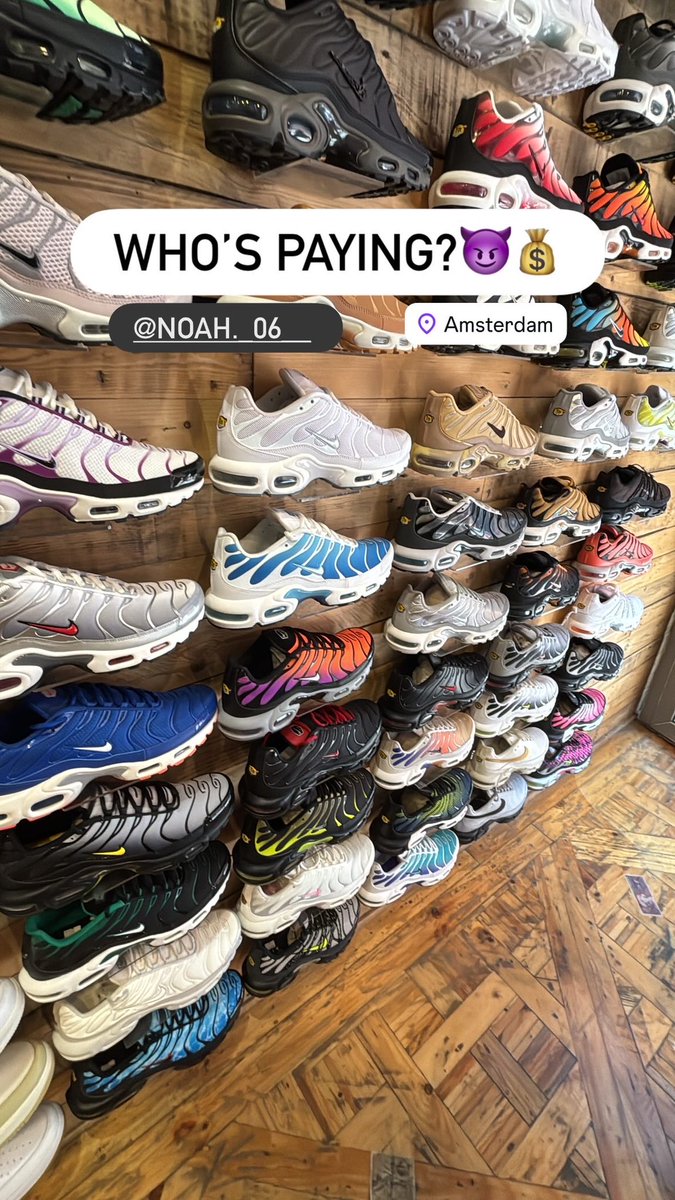 Who’s paying for <a href="/masterliamnl/">masterliamnl</a> and me in Amsterdam today?💰👟