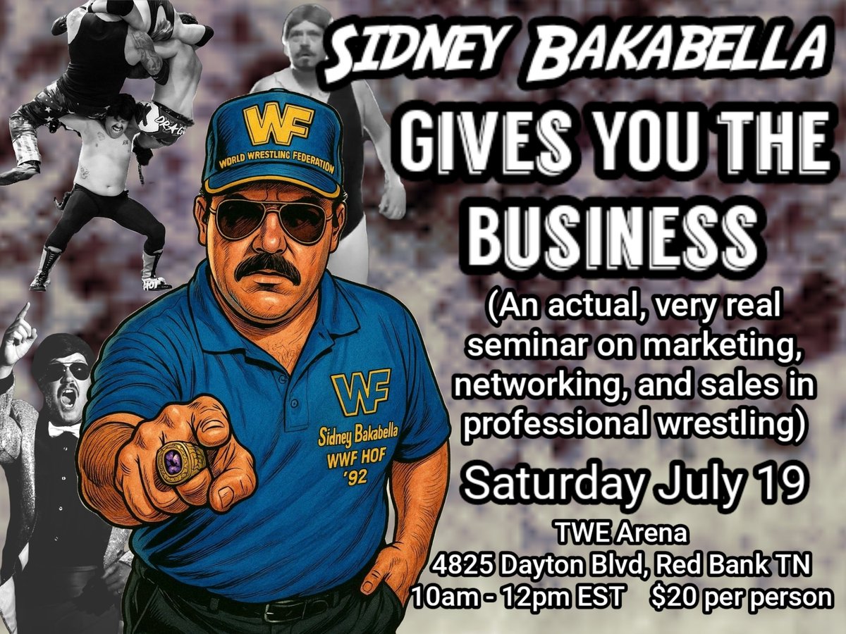 SCI Tickets are on sale now (@scitournament) on Twitter photo FIVE spots remain for the <a href="/SBakabella/">BAKABELLA</a> seminar.
We will be awarding spots for the <a href="/WrestleACTION1/">ACTION Wrestling</a> Futures Showcase Scramble!
The person who comes the furthest gets in free!
Email ScottCHensley@yahoo.com to confirm your spot! FIVE spots remain for the <a href="/SBakabella/">BAKABELLA</a> seminar.
We will be awarding spots for the <a href="/WrestleACTION1/">ACTION Wrestling</a> Futures Showcase Scramble!
The person who comes the furthest gets in free!
Email ScottCHensley@yahoo.com to confirm your spot!